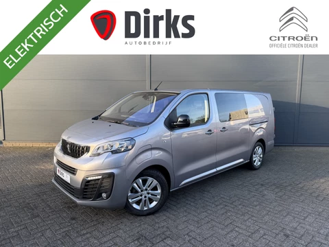 Peugeot e-Expert DC 75 kWh (Stoelverwarming - 2x Schuifdeuren - Keyless Entry - Laadruimte betimmering - Automatische Airco - Navigatie - Parkeersensoren V+A - Apple Carplay)