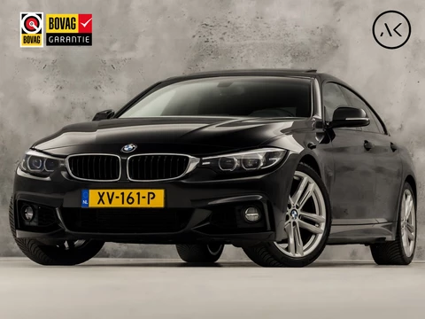 BMW 4 Serie Gran Coupé 418 M Sport Automaat (SCHUIFDAK, M PAKKET, GROOT NAVI, HARMAN/KARDON, STOELVERWARMING, GETINT GLAS, SPORTSTOELEN, PARKEERSENSOREN, NIEUWE APK, NIEUWSTAAT)