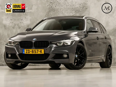 BMW 3 Serie 318i M Sport Automaat (PANORAMADAK, M PAKKET, GROOT NAVI, COGNAC LEDER, STOELVERWARMING, SPORTSTOELEN, VIRTUAL COCKPIT, PARKEERSENSOREN, GETINT GLAS, NIEUWSTAAT)