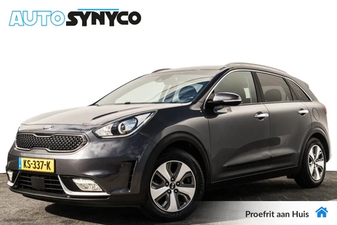 Kia Niro 1.6 GDi Hybrid BusinessLine I Zwart Leder I Trekhaak I LED I Camera I Stoel + Stuurw. Verw.