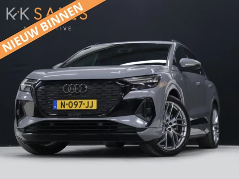 Audi Q4 e-tron 40 Launch edition S Competition 77 kWh [TREKHAAK UITKLAPBAAR, MEMORY SEATS, HEAD-UP DISPLAY, SONOS SOUND, CAMERA, STOELVERWARMING, APPLE CARPLAY, ADAPTIVE CRUISE, ELEKTRISCHE ACHTERKLEP, NIEUWSTAAT]