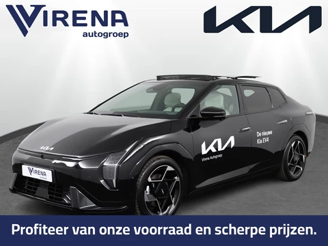 Kia EV4 Fastback GT-PlusLine 81.4 kWh - Stoelverwarming/ventilatie - Glazen Schuif-/kanteldak - Elektrisch verstelbare voorstoelen - Dodehoekcamera - Head-up display  - Fabrieksgarantie tot 09-2032