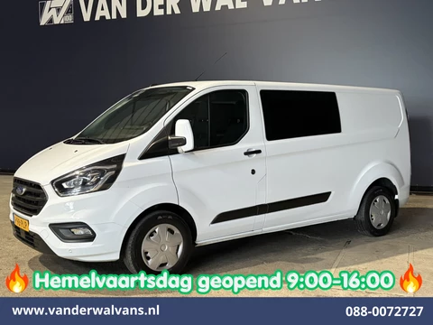 Ford Transit Custom 2.0 TDCI 130pk Automaat L2H1 Dubbele Cabine Euro6 Airco | 6-Zits | Camera | Navigatie | Xenon Apple Carplay, Android Auto, Adaptieve Cruisecontrol, Trekhaak, Parkeersensoren, Stoelverwarming, Verwarmde voorruit