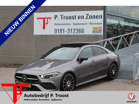 Mercedes-Benz CLA 200 Premium Plus Panoramadak/Night paket//AMG Pakket/Stoelverwarming/Memory seats/Sfeerverlichting/Apple carplay/Achteruitrijcamera/Cruise control/DAB/Navigatie/19 inch LM