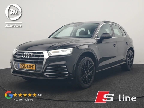 Audi Q5 50 TFSI e Quattro S Line PHEV 300pk | Trekhaak Af Fabriek | Head Up | Camera | Voorstoelen Verwarmd | Apple Carplay | Navigatie | Virtual | Plug in Hybrid