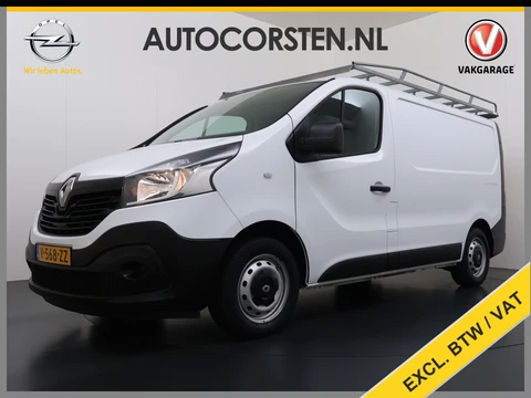 Renault Trafic DCI 126PK 3-Pers. EURO 6 Trekhaak Navi Airco Cruise Control Imperial Bluetooth Pdc Comfort Energy Achterdeuren Schuifdeur Betonplex Vloer Inbouwkasten 1.6dCi T29 L1H1 1e Eigenaar 2.000KG Trekgewicht Origineel Nederlandse Bus