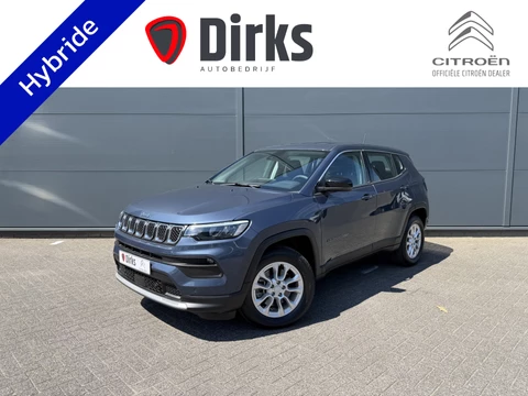 Jeep Compass 4xe 190 Plug-in Hybrid Electric Altitude (Elektrische Klep - Keyless Entry - LED - Automatische Airco - Camera - Navigatie - Apple Carplay - 4WD - Adaptieve Cruise Controle)