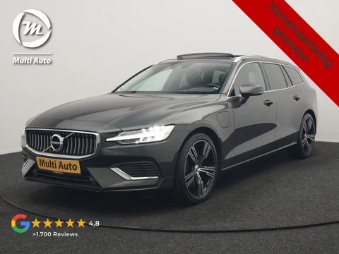 Volvo V60 T6 Recharge AWD Inscription PHEV 340pk Dealer O.H. | Panodak | Camera | Lederen Sportstoelen Memory & Verwarmd | Stuur Verwarmd | Keyless | Navigatie | DAB | Cruise Control | Plug In Hybrid |