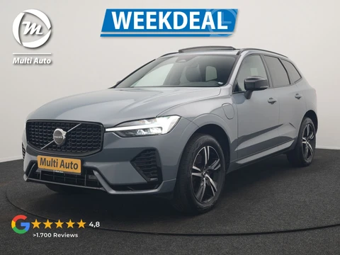 Volvo XC60 T6 AWD R-Design LONG RANGE PHEV 350pk Dealer O.H. | Panodak | Camera | Sportstoelen Memory & Verwarmd | Stuur Verwarmd | Google Assistent | Keyless | Cruise Control | Apple Carplay | DAB | Plug In Hybrid |