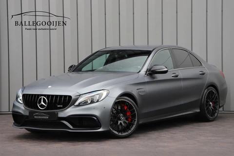 Mercedes-Benz C-Klasse AMG 63 S | 510PK | Burmester | Sfeerverlichting | Stoelverwarming | Designo | Camera | Led | Volledig onderhouden | 2016.