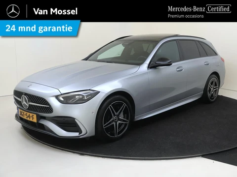 Mercedes-Benz C-klasse Estate 300 e Business Solution AMG / Trekhaak / Panaroma-dak / Night-Pakket / Memory-Stoelen /