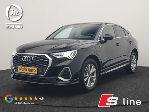 Audi Q3 Sportback 45 TFSI e 2x S Line PHEV 245pk Dealer O.H | Adaptive Cruise | 360 Camera | Blis | Sportstoelen Verwarmd | Apple Carplay | Navigatie | DAB | Virtual | 18"L.M | Plug In Hybrid