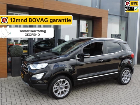 Ford EcoSport 1.0-T 125PK Titanium 66.000km | Afn.th | Winterpack | Cruise | B&O | Dodehoek | CarPlay | Priv.glas | ECC | Halfleer