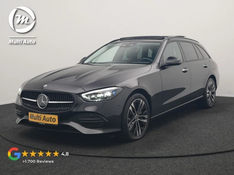 Mercedes-Benz C-Klasse Estate 300 e Avantgarde 313pk Dealer O.H | Trekhaak Af Fabriek | Panodak | Adaptive Cruise | 360 Camera | Digital LED | Lederen Sportstoelen Memory & Ventilatie | Keyless | Apple Carplay | Stoelverwarming | Pilot Assist | Stuurverwarming | Virtual | Sfeerverlichting | Navigatie | DAB | 18"L.M | Plug In Hybrid |