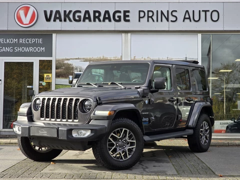 Jeep Wrangler Unlimited 4xe 380 Sahara Sky One-Touch Power Top |SOFTTOP|CERAMIC GREY|STOELVERW.|CAMERA|TREKHAAK| 710,- P/M| 17452 / 3906 | SUV/TERREINWAGEN/CABRIOLET