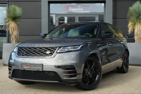 Land Rover Range Rover Velar 3.0 V6 AWD First Edition | 300PK | Pano | Meridian | 360° | Trekhaak | HUD | Land Rover Range Rover Velar First Edition 300 PK met 3.0 V6 diesel, panoramadak, Meridian Signature Sound System, 360° camera, Head-Up Display, luchtvering, 20-inch velgen, luxe Windsor lede