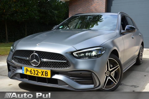 Mercedes-Benz C-klasse Estate 300 e AMG Line Automaat/Navi/Pdc/Ecc/360°-Camera/digitale dashboard/Stoelverwarming/Half-leer/Led/18-Inch Lmv/Afnb-Trekhaak/18-Inch Lmv