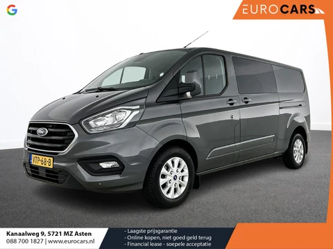 Ford Transit Custom 300 2.0 TDCI L2H1 Limited Dubbele Cabine Automaat Navigatie Airco 2 Schuifdeuren Trekhaak Parkeersensoren Carplay DAB