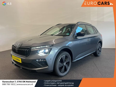 Skoda Kamiq 1.0 TSI Monte Carlo Panoramadak Wegklapbare trekhaak Navigatie Apple Carplay Android Auto Camera Parkeerhulp Adaptive Cruise Control Stoel- en stuurverwarming Virtual Cockpit Full Led Climate Control Lichtmetalen velgen