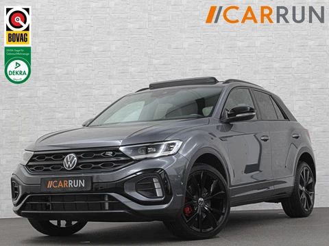 Volkswagen T-Roc 1.5 TSI R-Line | Panorama | IQ-Light | ACC | Black-Line | Keyless-Entry | 19 inch | Carplay | Stuurverwarming | Dodehoek | Virtual-Cockpit | Stoelverwarming | Leder Dashboard | Climate Control | Autom. Parkeren | Autom. Achterklep | Draadloos Laden |