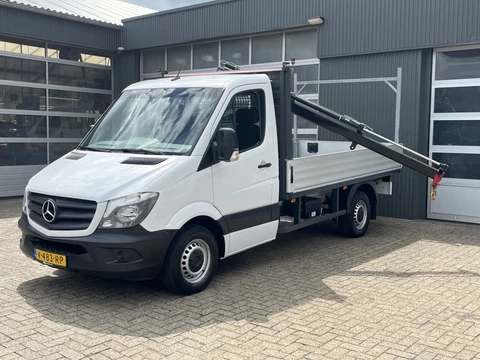 Mercedes-Benz Sprinter 316 2.2 CDI 366 EHD 3500kg Trekgewicht Pick up Openlaadbak HIAB laadkraan T-CLX 013 Airco Euro 6 Airco 3-Persoons Dealer onderhouden