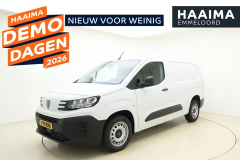 Peugeot Partner 1.5 BlueHDI 100pk Asphalt Long L2 | Laadvloer + Binnenbetimmering l Achteruitrij camera l DAB+ l Apple Carplay & Android Auto l Cruise Control l Airconditioning l Armsteun Voor