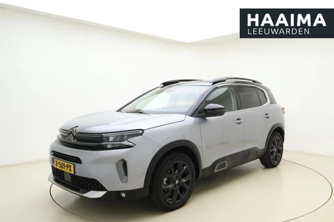 Citroen C5 Aircross 1.2 Hybrid 136 ë-Series Automaat | Navigatie | Camera | Zwart dak | Keyless | Lederen bekleding | Stoelverwarming | Parkeersensoren