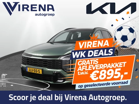 Kia Sportage 1.6 T-GDi Hybrid GT-Line Apple Carplay/Android Auto - Cruise Control - Dodehoekdetectie - Schuif-/Kanteldak  - Navigatie - Stuur/Stoelverwarming - Fabrieksgarantie tot 10-2032