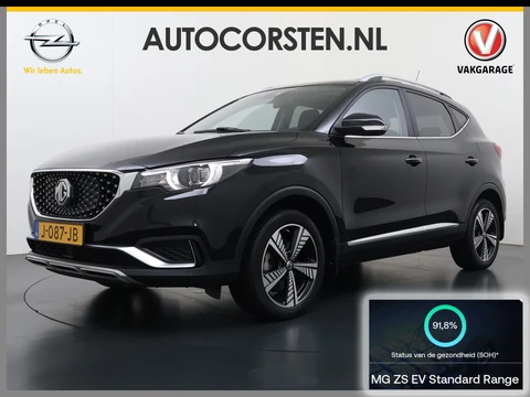 MG ZS EV MG Luxury 45kWh SOH 92% Panorama-Schuifdak Leder+Verwrmd Trekhaak Adap.Cruise Camera Navi Apple Carplay Android Auto Elek.Stoel Pdc Airco Privacy Glas Isofix DAB Lmv 17" Keyless 1e Eigenaar Dealeronderhouden