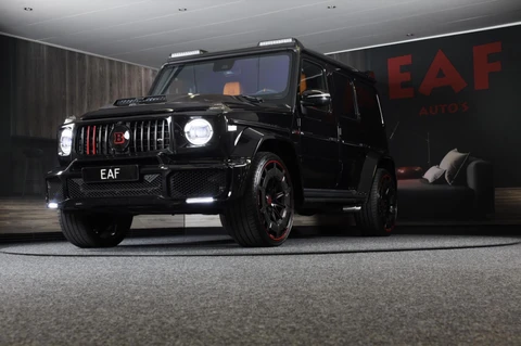 Mercedes-Benz G-klasse 63 Edition 1 BRABUS UITVOERING / Mat Zwart / Acc / Dode Hoek / Leder / Open Dak / 360 Camera / 24 Inch