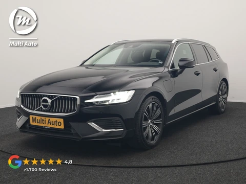 Volvo V60 T6 Recharge AWD Inscription PHEV 340pk Dealer O.H | Trekhaak Af Fabriek | Camera | Harman / Kardon | Lederen Sportstoelen Verwarmd | Cruise Control | Apple Carplay | Stuurverwarming | Keyless | Virtual | Navigatie | DAB | 18"L.M | | Plug In Hybrid |