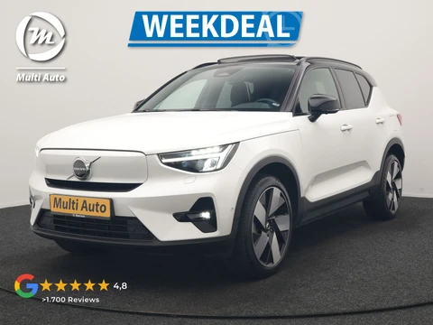 Volvo XC40 Recharge Ultimate 70 kWh 231pk Dealer O.H | Panodak | Adaptive Cruise | Harman / Kardon | 360 Camera | Alcantara Sportstoelen Memory & Verwarmd | Apple Carplay | Keyless | Stuurverwarming | BLIS | Google Assistant & Maps | Virtual | Navigatie | DAB | 20"L.M | Plug In Hybrid |