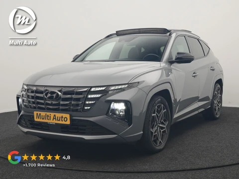 Hyundai Tucson 1.6 T-GDI PHEV N Line Sky 4WD 265pk Dealer O.H. | SOH 97,2% | Panodak | Adaptive Cruise | 360 Camera | Alcantara Sportstoelen Memory & Ventilatie | Keyless | BLIS | Stoelen & Stuur Verwarmd | Apple Carplay | Navigatie | DAB | Plug In Hybri