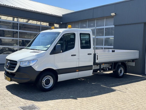 Mercedes-Benz Sprinter 314 2.2 CDI L3 DC open laadbak Trekhaak 3500 trekgewicht Airco Cruise controle 6-Persoons Automaat Openlaadbak Pick-up Telefoonverbinding Werkverlichting P-up Euro 6