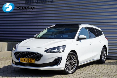 Ford Focus Wagon 1.0 125PK Vignale Ecc Adapt.Cruise Pano Leer HUD Navi PDC Sync