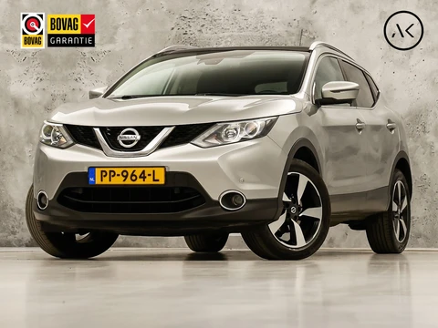 Nissan QASHQAI 1.2 N-Connecta Sport (PANORAMADAK, NAVIGATIE, 360 CAMERA, SPORTSTOELEN, GETINT GLAS, TREKHAAK, CRUISE, NIEUWSTAAT)