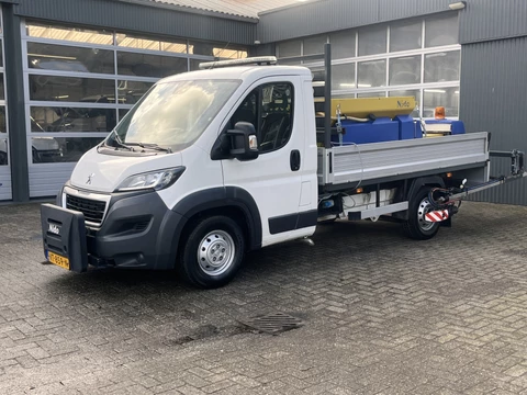Peugeot Boxer 2.2 HDI Winterdienst Zoutstrooier Nido Open laadbak Airco Trekhaak Open laadbak Nido aansluiting voor Nido zoutstrooier 1e eigenaar Euro 5 Airco Trekhaak  pick-up p-up Sneeuw ploeg Sneeuwborstel