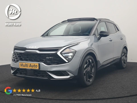 Kia Sportage 1.6 T-GDi Hybrid MHEV GT-Line 180pk Dealer O.H | Trekhaak Afn. | Panodak | Adaptive Cruise | 360 Camera | Harman / Kardon | Leeren Sportstoelen Memory & Ventilatie | Keyless | Apple Carplay | Stuur & Stoelverwarming | Sfeerverlichting | Virtual | Navigatie | DAB | 19"L.M |