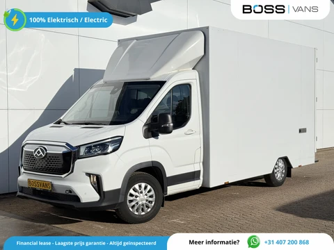Maxus eDeliver9 65 kWh Elektrisch L4 172km WLTP Bakwagen LED Airco Adaptieve Cruise Camera Carplay Parkeersensoren Foodtruck Meubelbak Paardenwagen