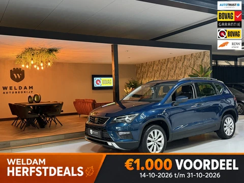 SEAT Ateca 1.0 EcoTSI Style Edition Garantie|Lava Blue|Dealer Onderhouden|Virtual Cockpit|LED|Navi|CarPlay|Cruise|PDC|Rijklaar