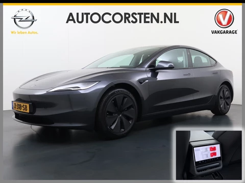 Tesla Model 3 RWD Highland NIEUW MODEL LFP SOH 94% Warmtepomp Entertainment Display Achter FSD 4 Computer AMD Ryzen™ Stoel+Achterbank+Stuurverwarming Panoramadak Leder Navi Ecc Camera's Lmv Led Elek.Achterklep Draadloos Laden Wifi Dodehoek detector Keyless Fabrieksgarantie tot 17-1-2028/80.000km! Garantie op Accu en Motor tot 17-1-2032/160.000km