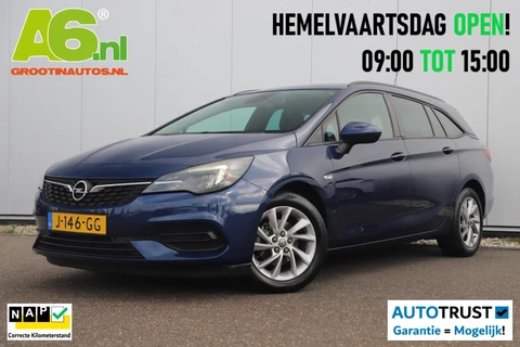 Opel Astra Sports Tourer 1.2 Edition 131PK Navigatie Carplay Android 16 inch LMV Airco Cruise Control Getint Glas