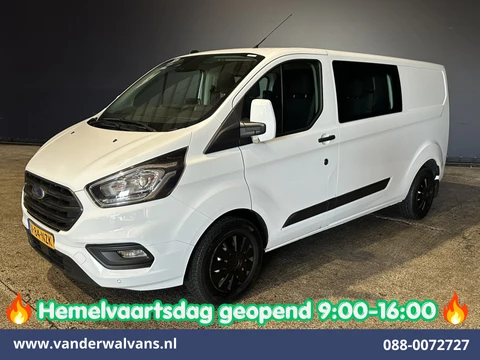 Ford Transit Custom 2.0 TDCI 130pk L2H1 Dubbele Cabine Euro6 Airco | 6-Zits | Camera | Navigatie | LED | Apple Carplay Android Auto, Cruisecontrol, Stoelverwarming, Verwarmde voorruit, Parkeersensoren, Achterklep