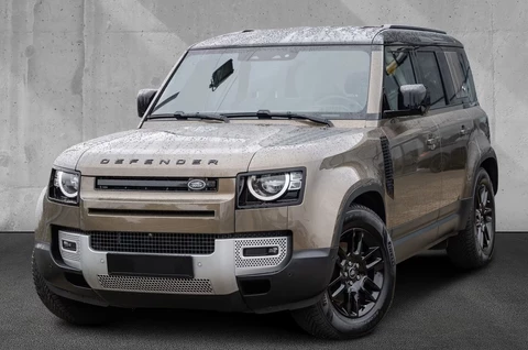 Land Rover Defender 3.0 D200 110 SE Grijs Kenteken Luchtvering Trekhaak Stoelverwarming LED 19 Inch 360 Camera