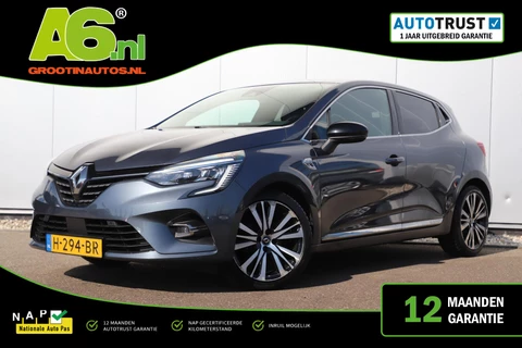Renault Clio 1.0 TCe Initiale Paris 101PK Groot Navigatie Achteruitrijcamera Lederen Bekleding 17 inch LMV