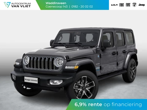 Jeep Wrangler Unlimited 4xe 380 Sahara | MY25 | 22" Brute velgen | Geel kenteken !