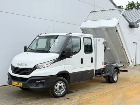 Iveco Daily 35C16 3.0 Dubbele Cabine Kipper Dubbellucht 3,5t Trekhaak 6 Stoelen Airco Cruise Control Benne Tipper