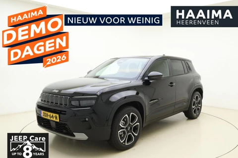 Jeep Avenger Summit 54 kWh | € 1.200,- demovoordeel!| Range 400 km | Elektr. achterklep | Adapt. cruise | Stoel- en voorruitverw. | Navi | Carplay | Warmtepomp