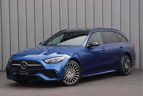 Mercedes-Benz C-Klasse Estate 300e AMG | 313PK | Massage | Head-up | Keyless | Sfeerverlichting | Stoelkoeling | Distronic+ | Leder | 2022.