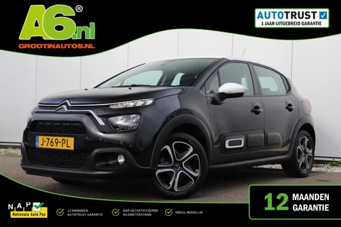 Citroen C3 1.2 PureTech Feel Carplay Android Navigatie Climate Cruise Control Rijstrooksensor Parkeersensor All-season banden!